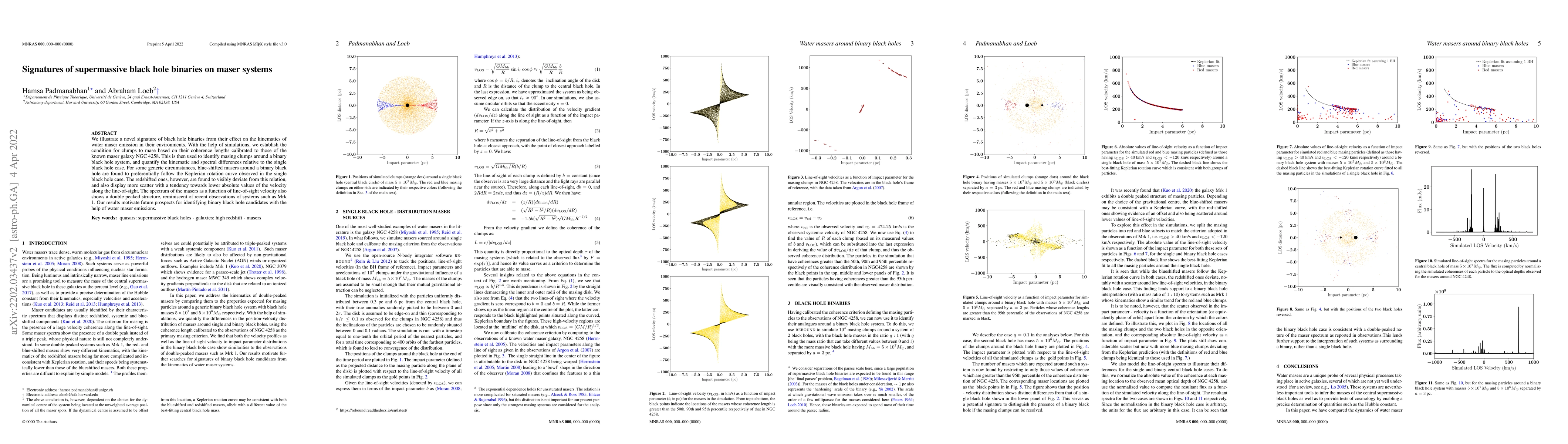 Thumbnail for Signatures of supermassive black hole binaries on maser systems