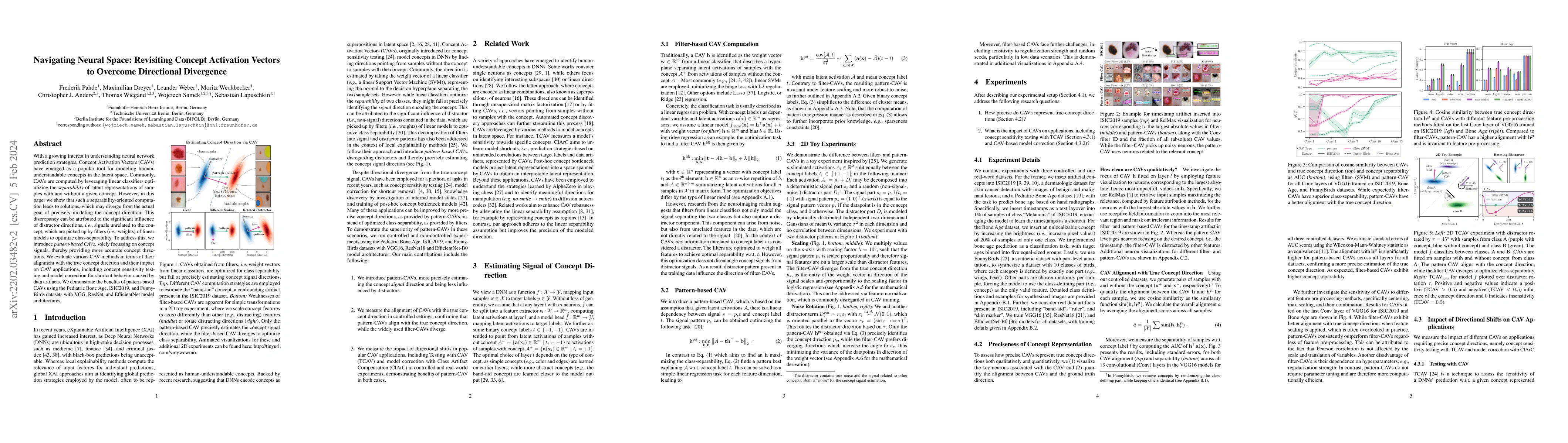 Thumbnail for Navigating Neural Space: Revisiting Concept Activation Vectors to
  Overcome Directional Divergence
