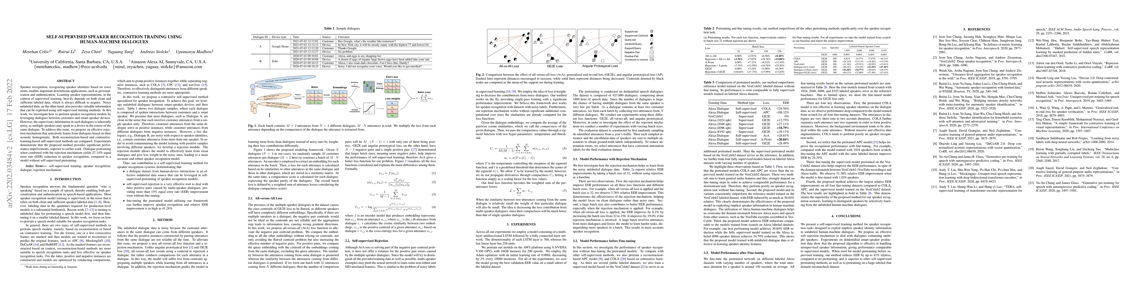 Thumbnail for Self-supervised Speaker Recognition Training Using Human-Machine
  Dialogues