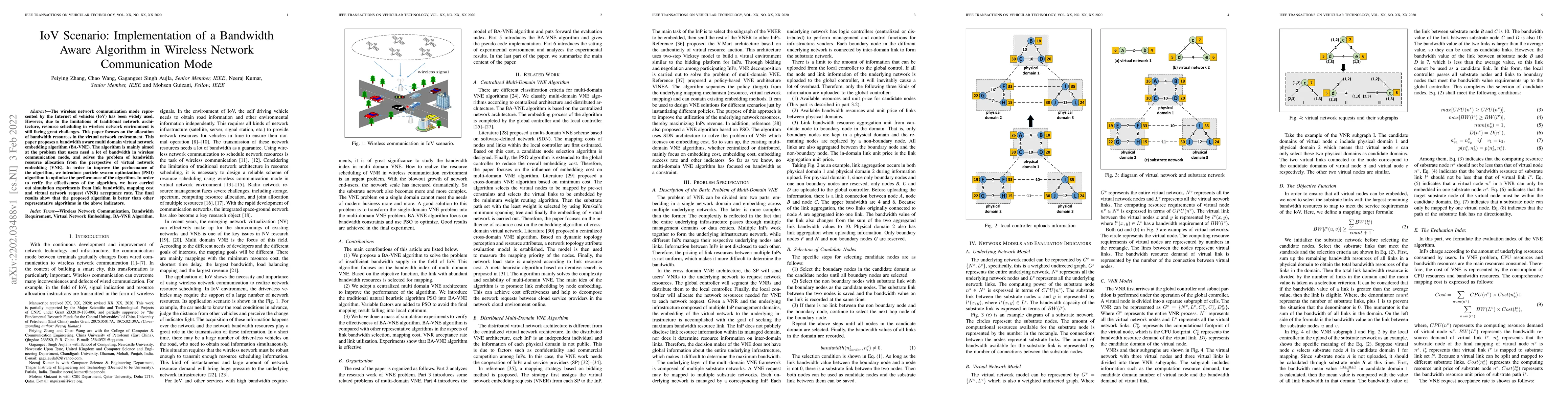 Thumbnail for IoV Scenario: Implementation of a Bandwidth Aware Algorithm in Wireless
  Network Communication Mode