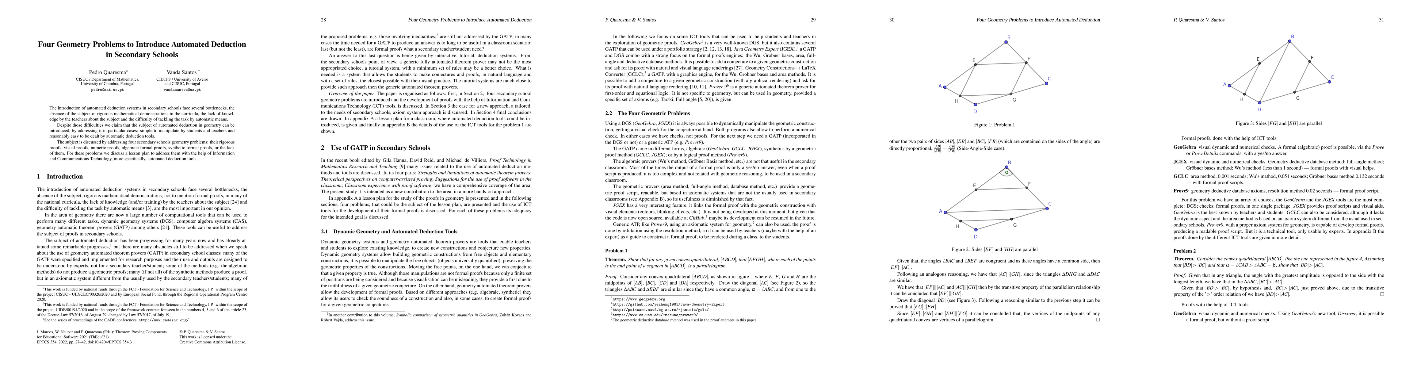 Thumbnail for Four Geometry Problems to Introduce Automated Deduction in Secondary
  Schools