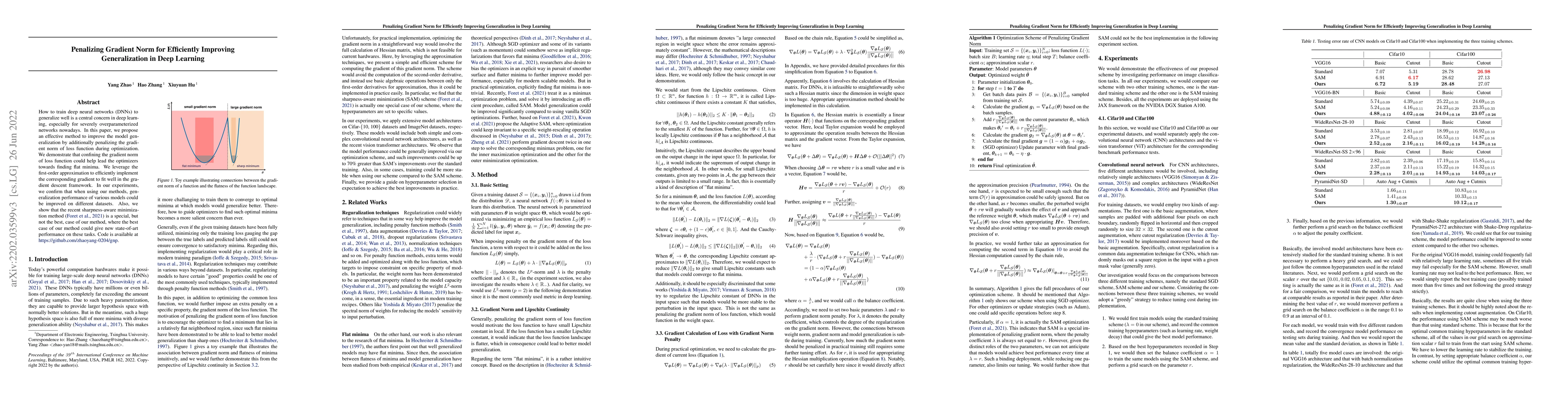 Thumbnail for Penalizing Gradient Norm for Efficiently Improving Generalization in
  Deep Learning