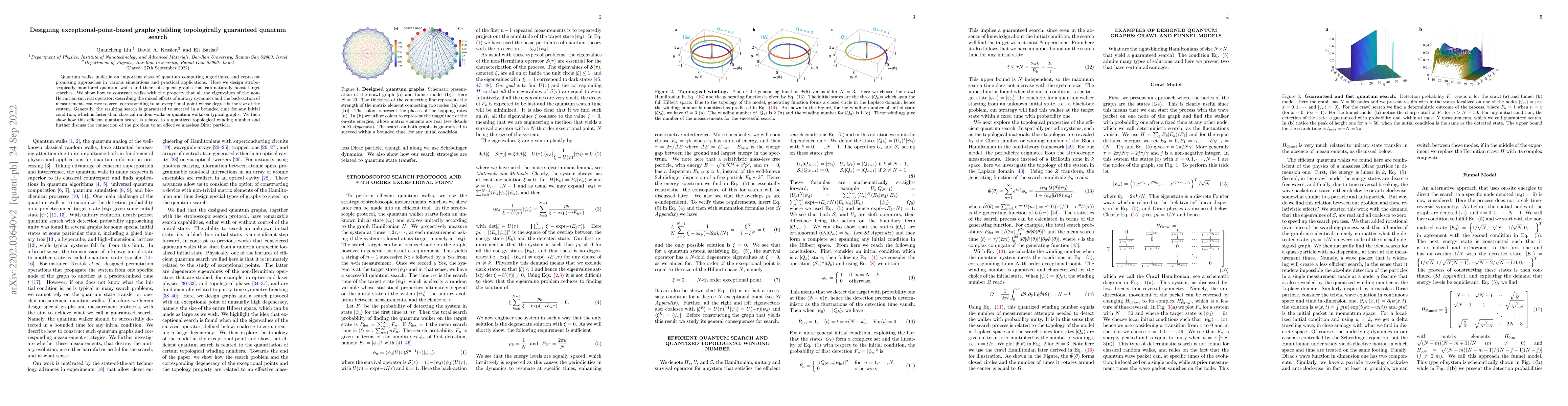 Thumbnail for Designing exceptional-point-based graphs yielding topologically
  guaranteed quantum search