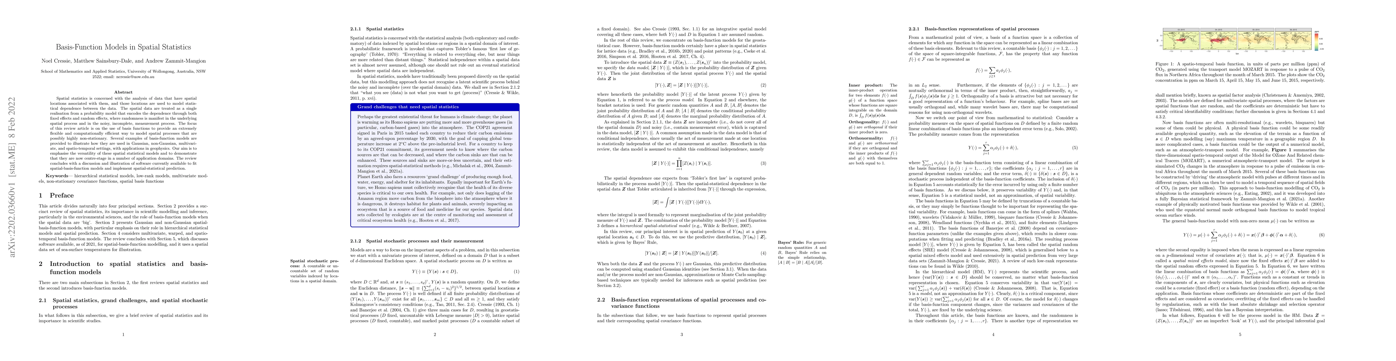 Thumbnail for Basis-Function Models in Spatial Statistics