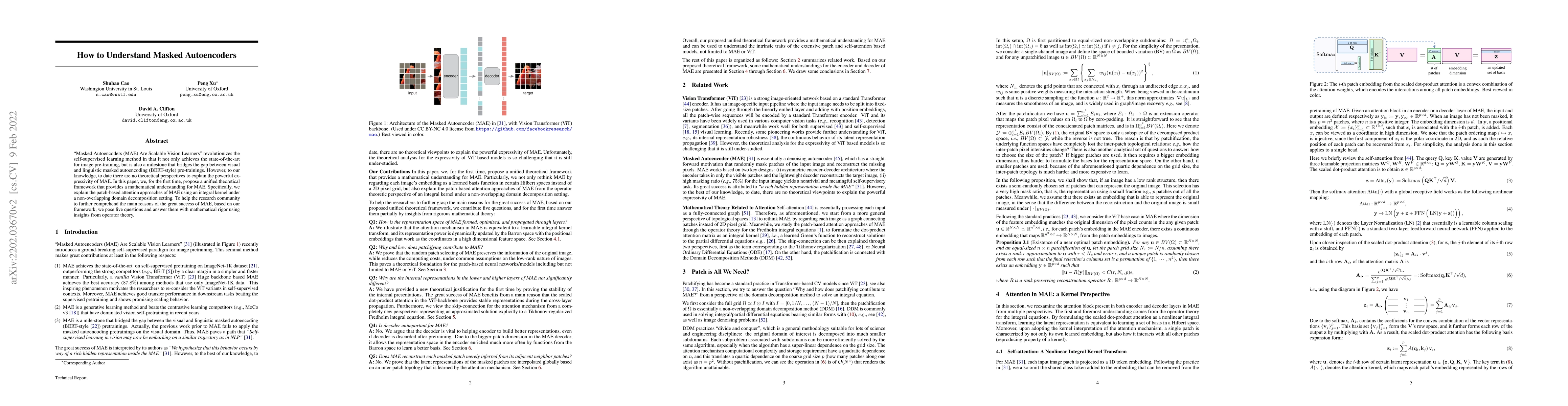 Thumbnail for How to Understand Masked Autoencoders