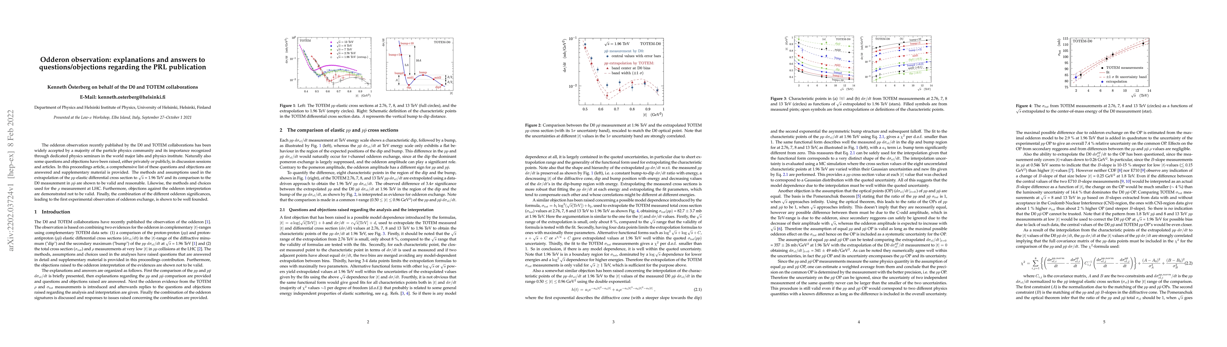 Thumbnail for Odderon observation: explanations and answers to questions/objections
  regarding the PRL publication