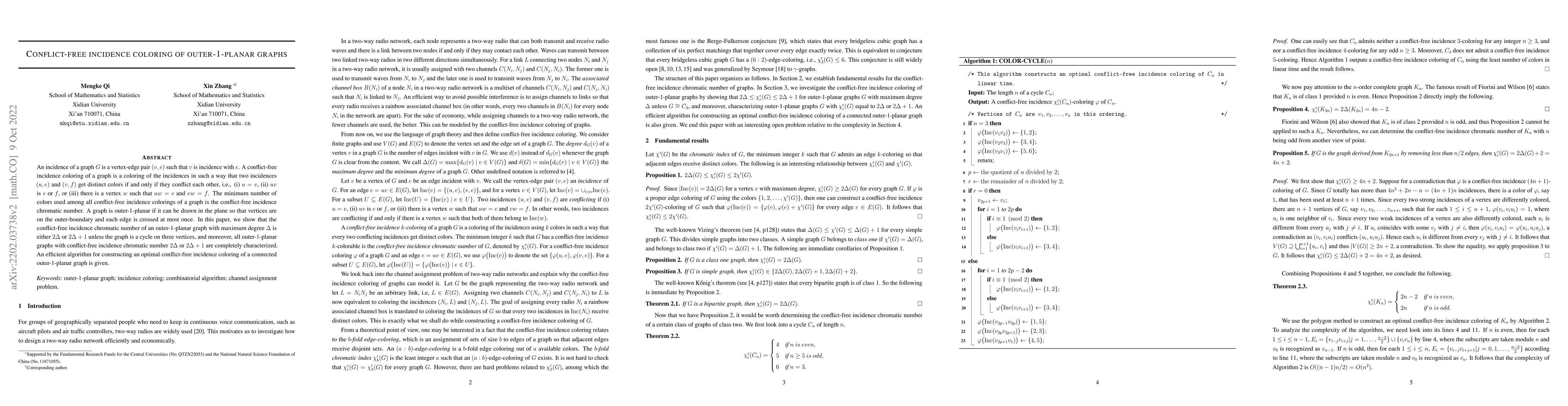Thumbnail for Conflict-free incidence coloring of outer-1-planar graphs