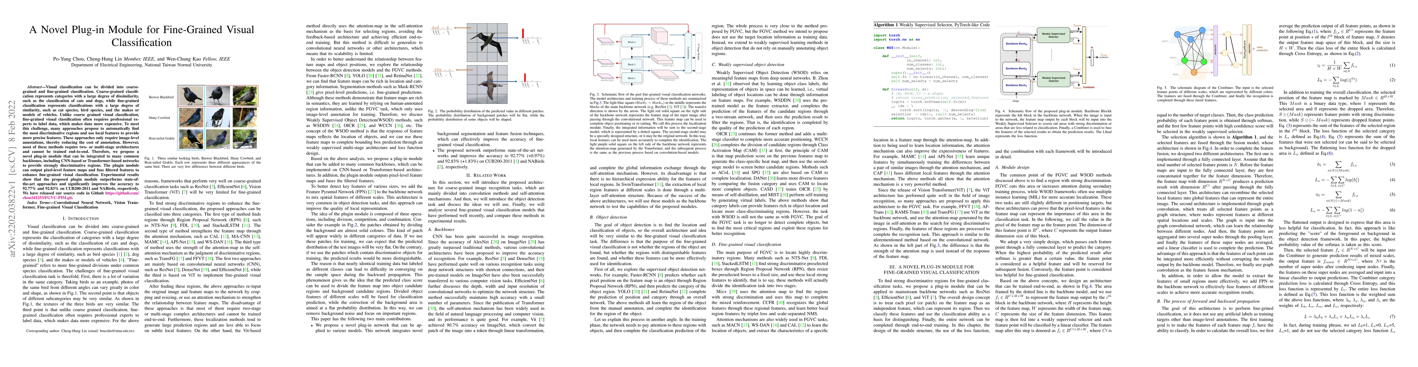 Thumbnail for A Novel Plug-in Module for Fine-Grained Visual Classification