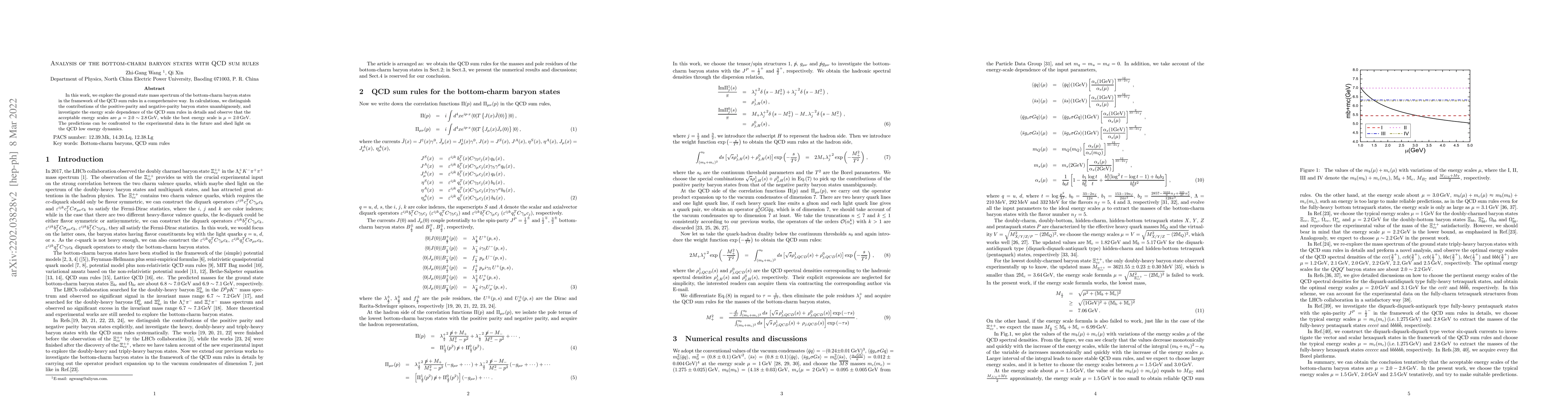 Thumbnail for Analysis of the bottom-charm baryon states with QCD sum rules