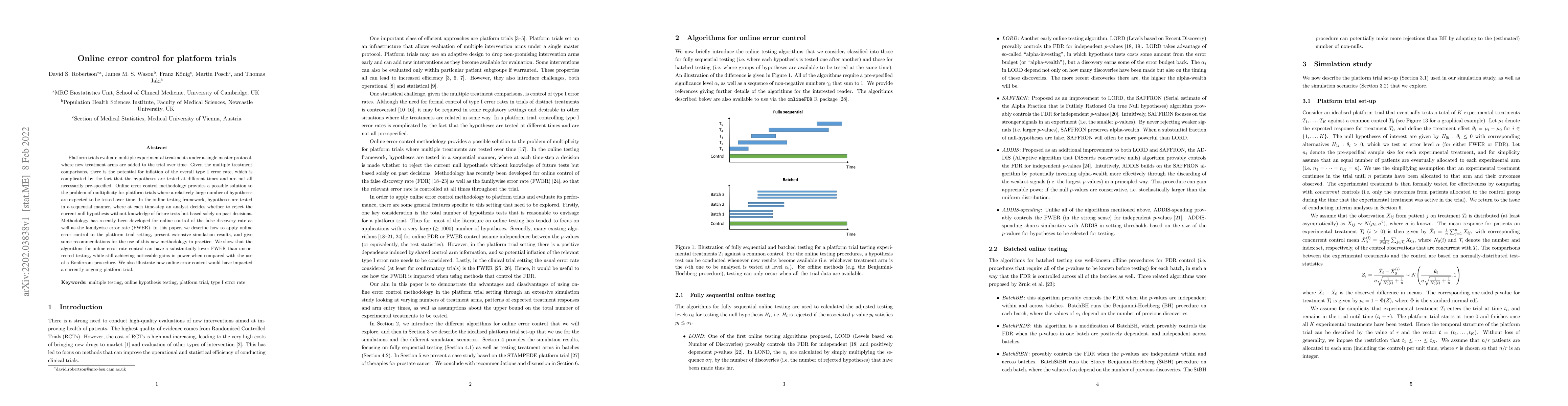 Thumbnail for Online error control for platform trials