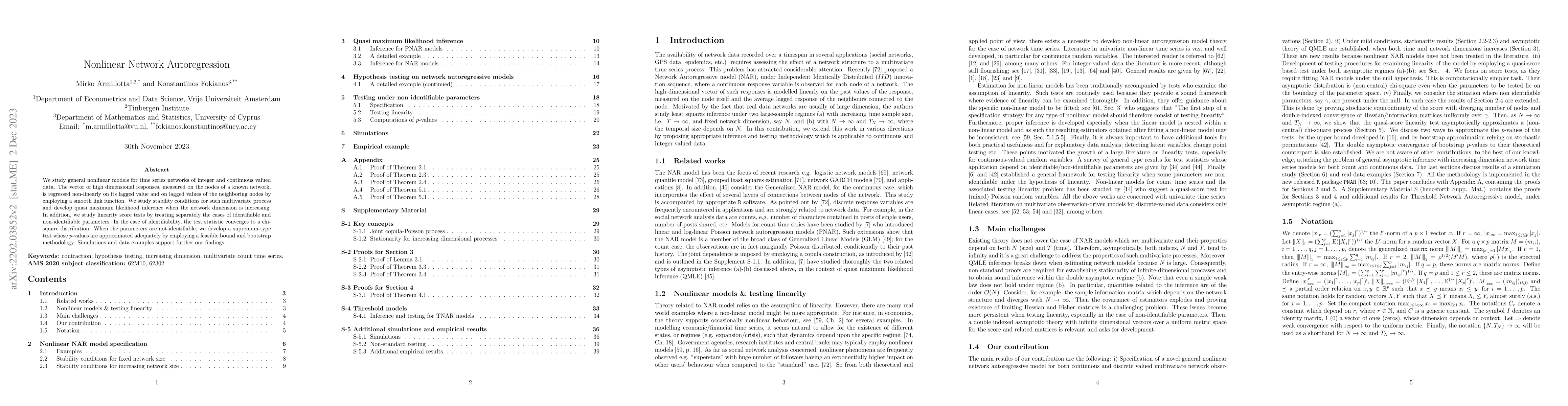 Thumbnail for Nonlinear Network Autoregression