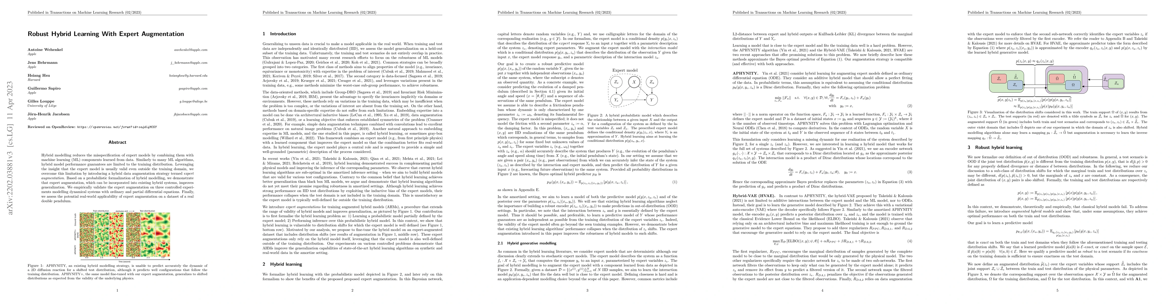 Thumbnail for Robust Hybrid Learning With Expert Augmentation