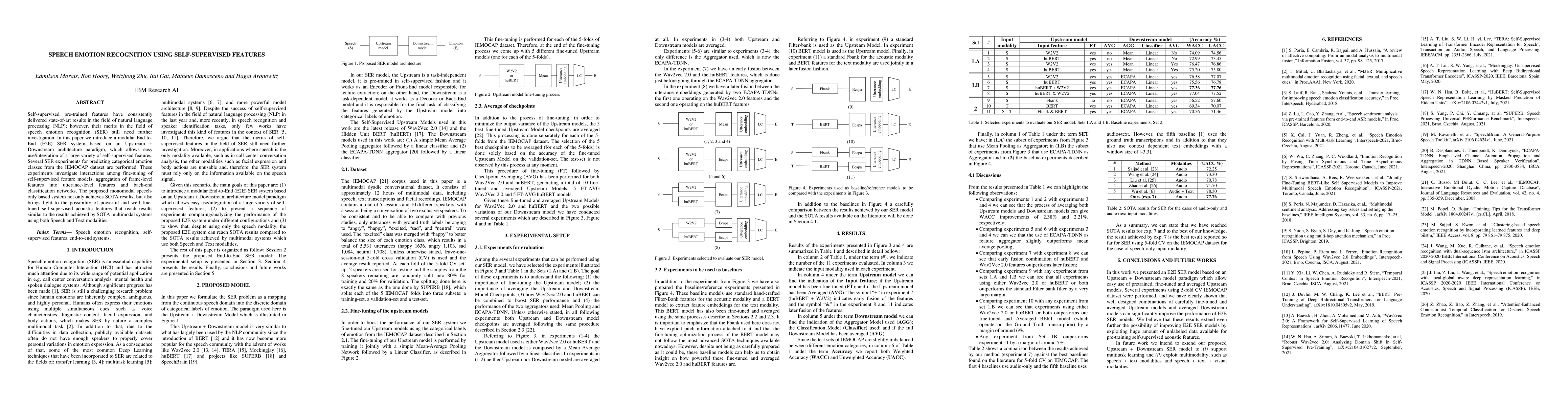 Thumbnail for Speech Emotion Recognition using Self-Supervised Features
