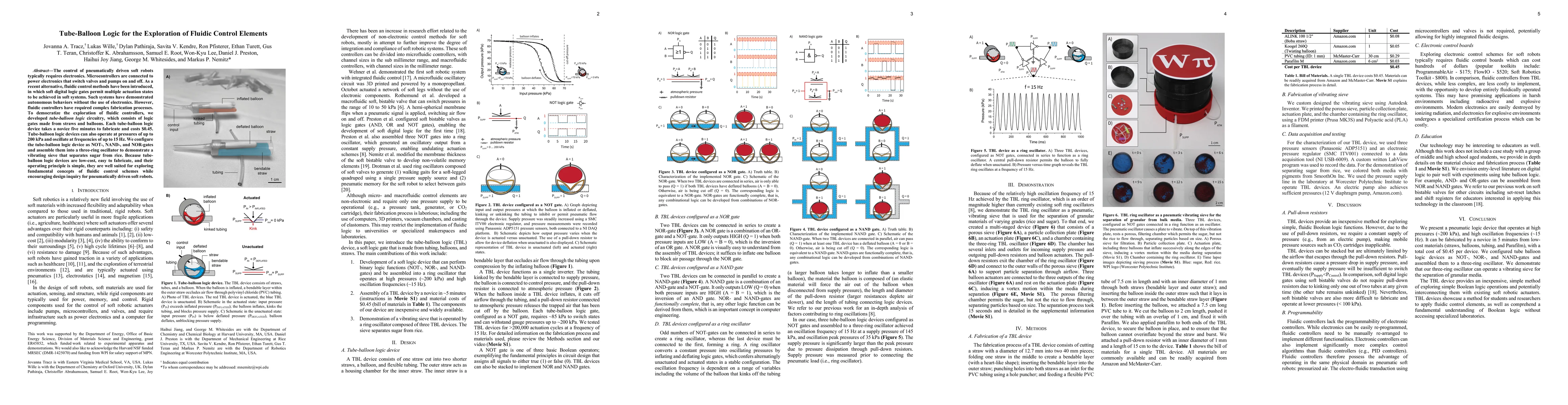 Thumbnail for Tube-Balloon Logic for the Exploration of Fluidic Control Elements
