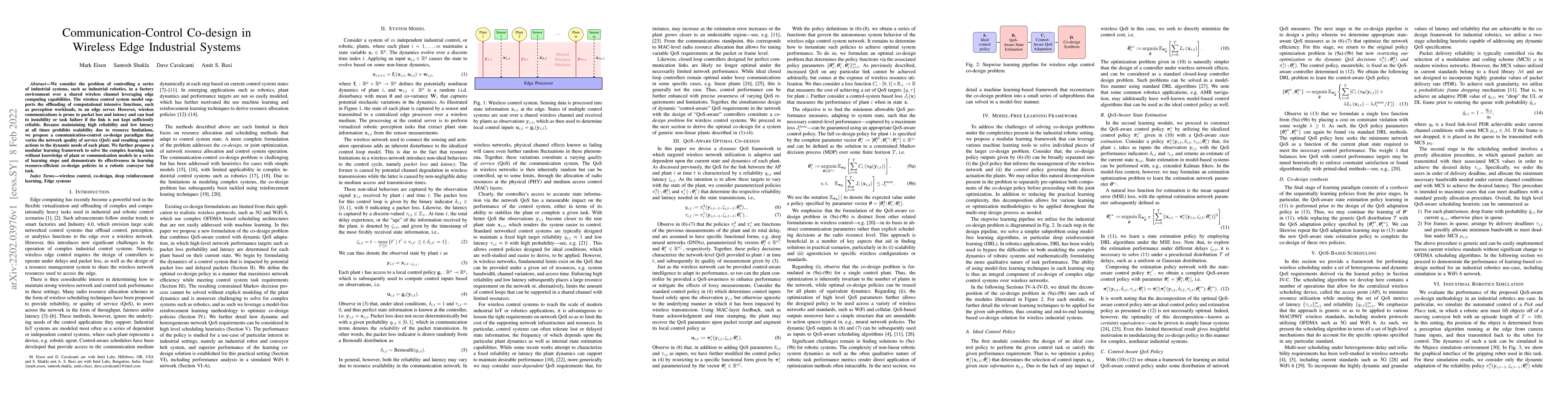 Thumbnail for Communication-Control Co-design in Wireless Edge Industrial Systems
