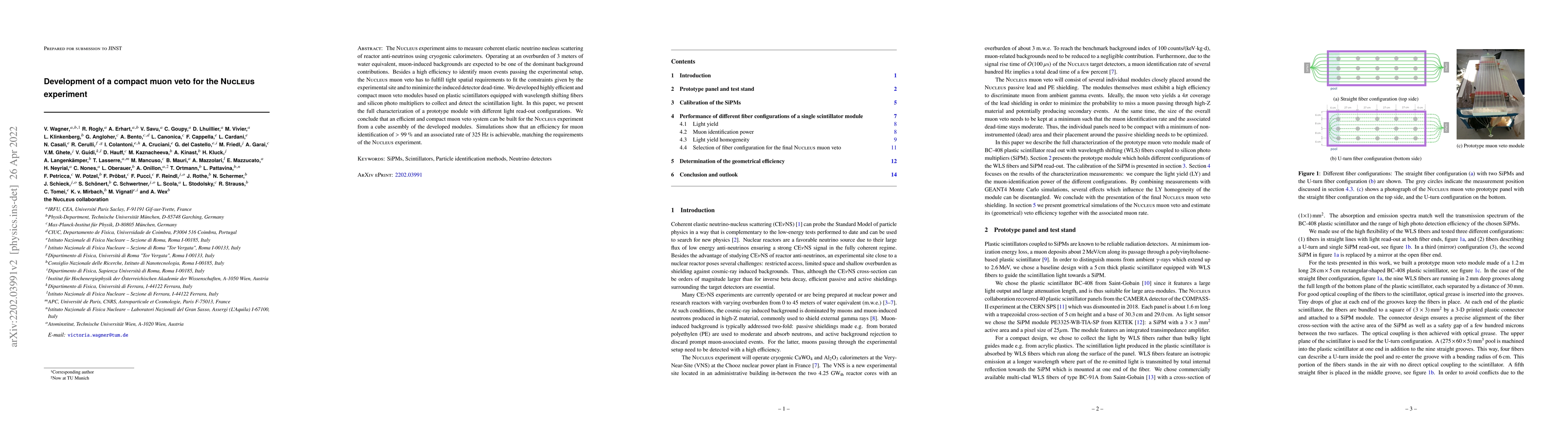 Thumbnail for Development of a compact muon veto for the NUCLEUS experiment