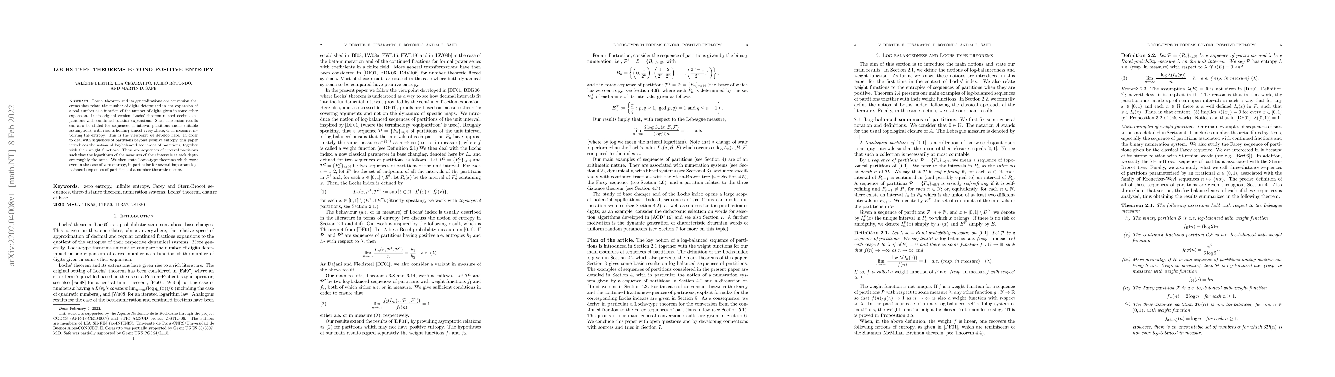 Thumbnail for Lochs-type theorems beyond positive entropy