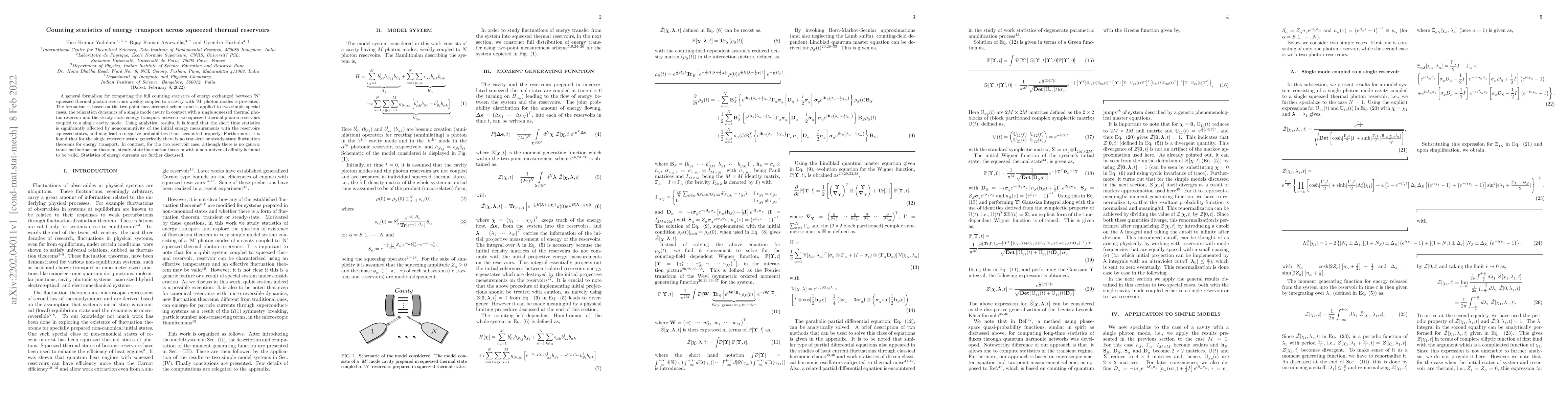 Thumbnail for Counting statistics of energy transport across squeezed thermal
  reservoirs