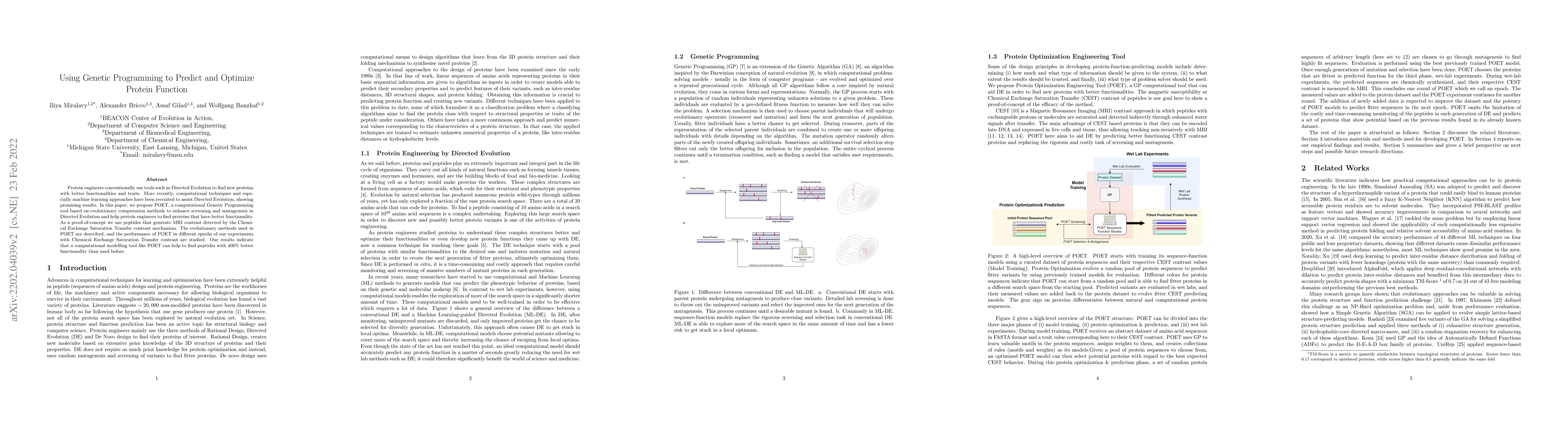 Thumbnail for Using Genetic Programming to Predict and Optimize Protein Function