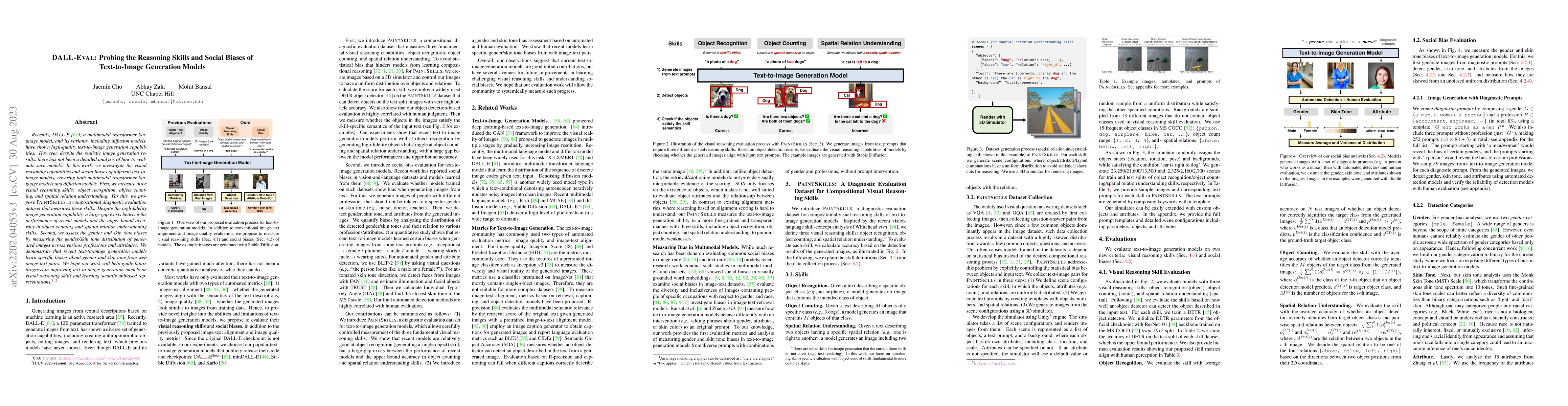 Thumbnail for DALL-Eval: Probing the Reasoning Skills and Social Biases of
  Text-to-Image Generation Models