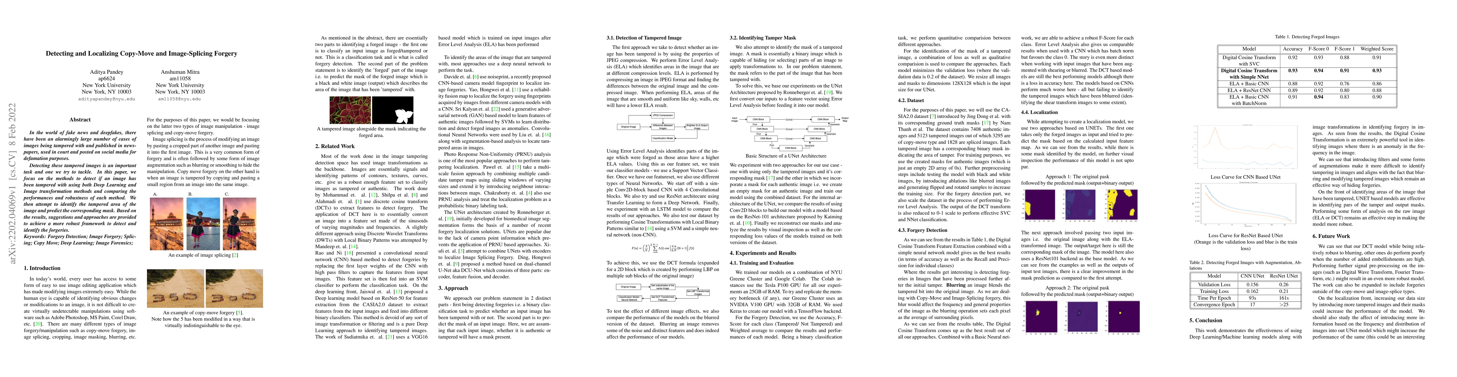 Thumbnail for Detecting and Localizing Copy-Move and Image-Splicing Forgery
