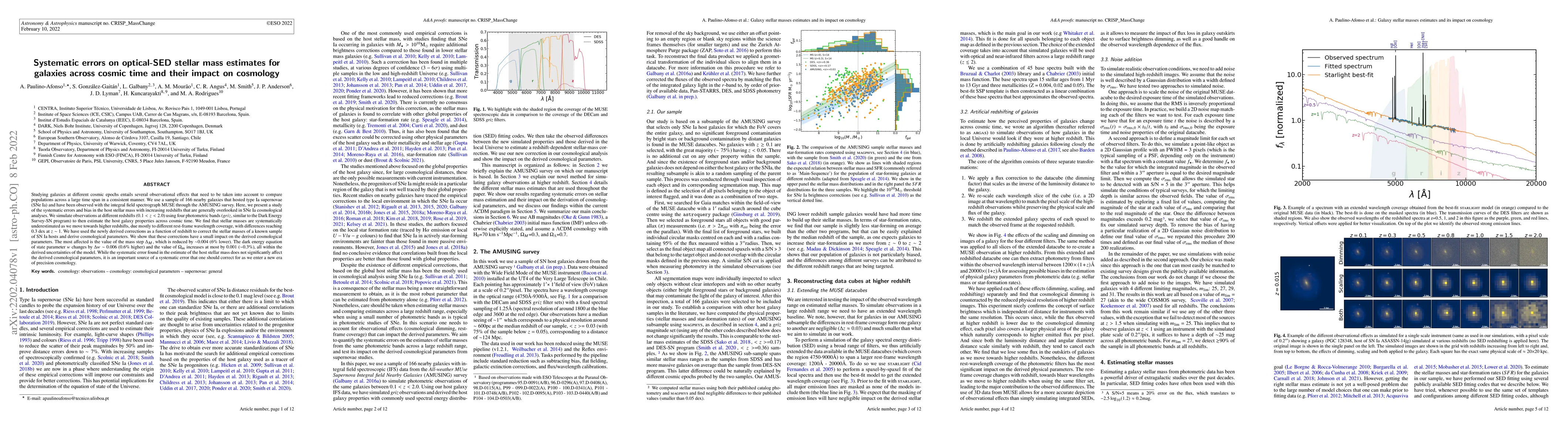 Thumbnail for Systematic errors on optical-SED stellar mass estimates for galaxies
  across cosmic time and their impact on cosmology