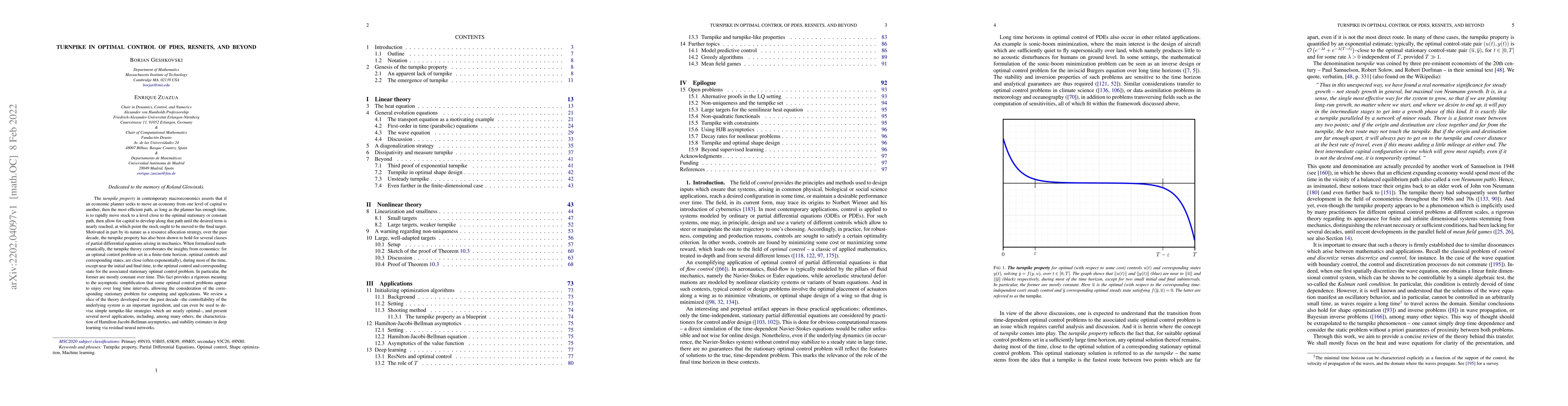 Thumbnail for Turnpike in optimal control of PDEs, ResNets, and beyond