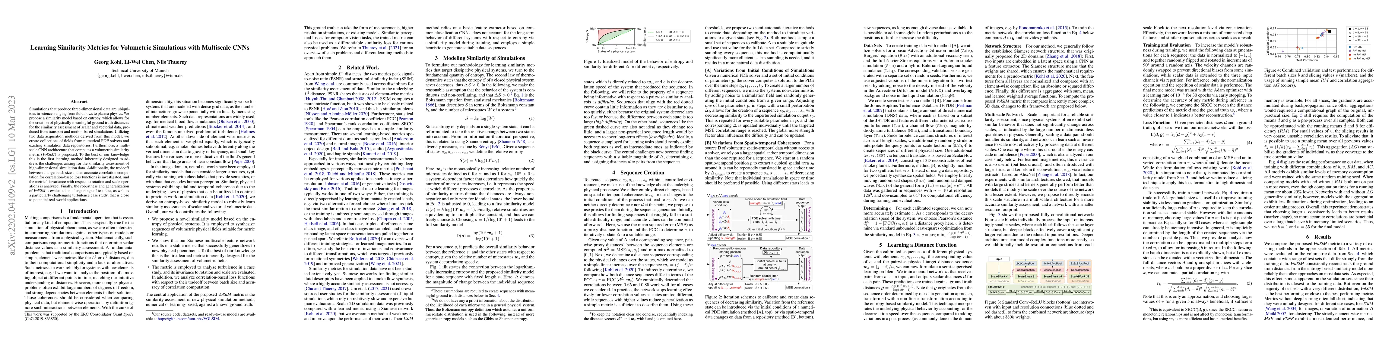 Thumbnail for Learning Similarity Metrics for Volumetric Simulations with Multiscale
  CNNs