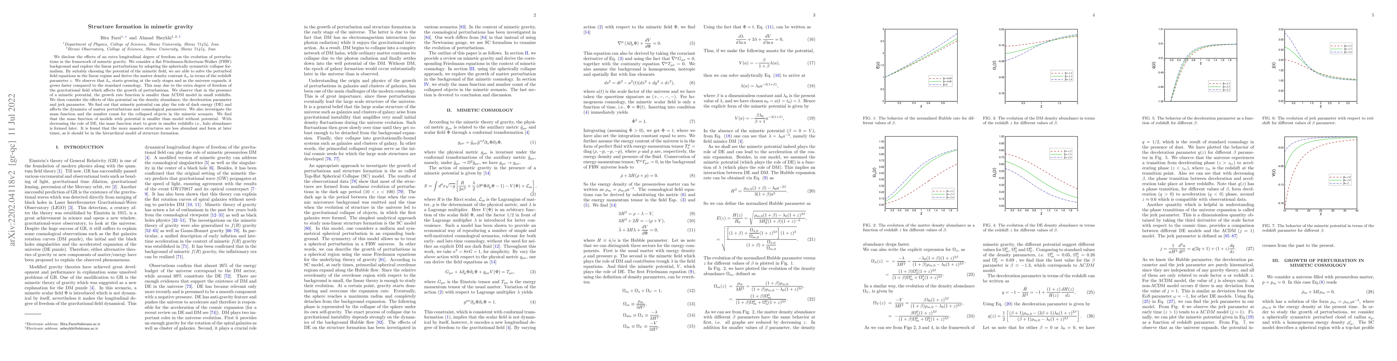 Thumbnail for Structure formation in mimetic gravity
