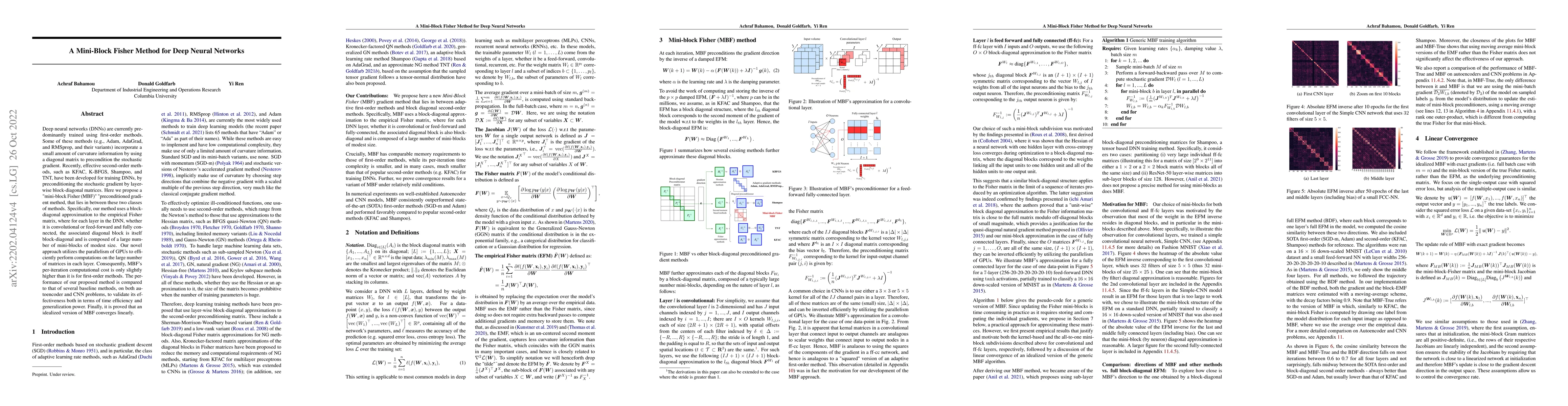Thumbnail for A Mini-Block Fisher Method for Deep Neural Networks