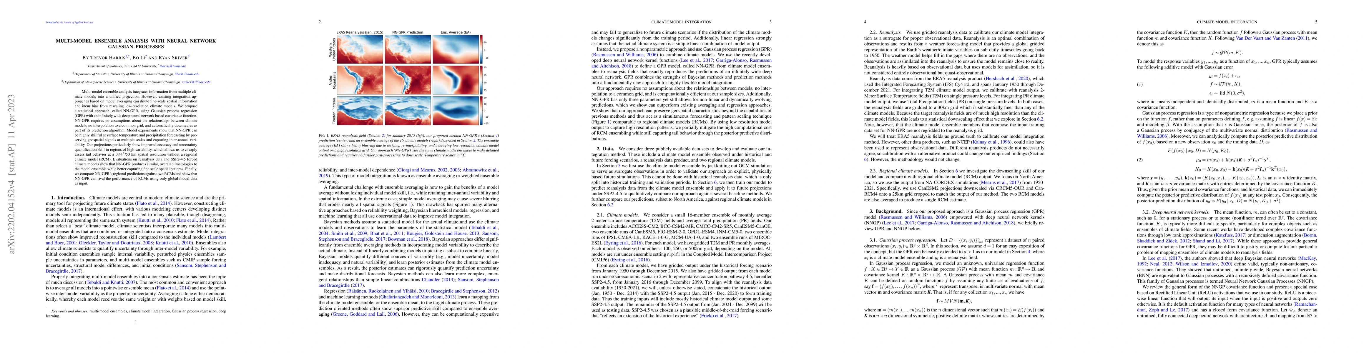 Thumbnail for Multi-model Ensemble Analysis with Neural Network Gaussian Processes
