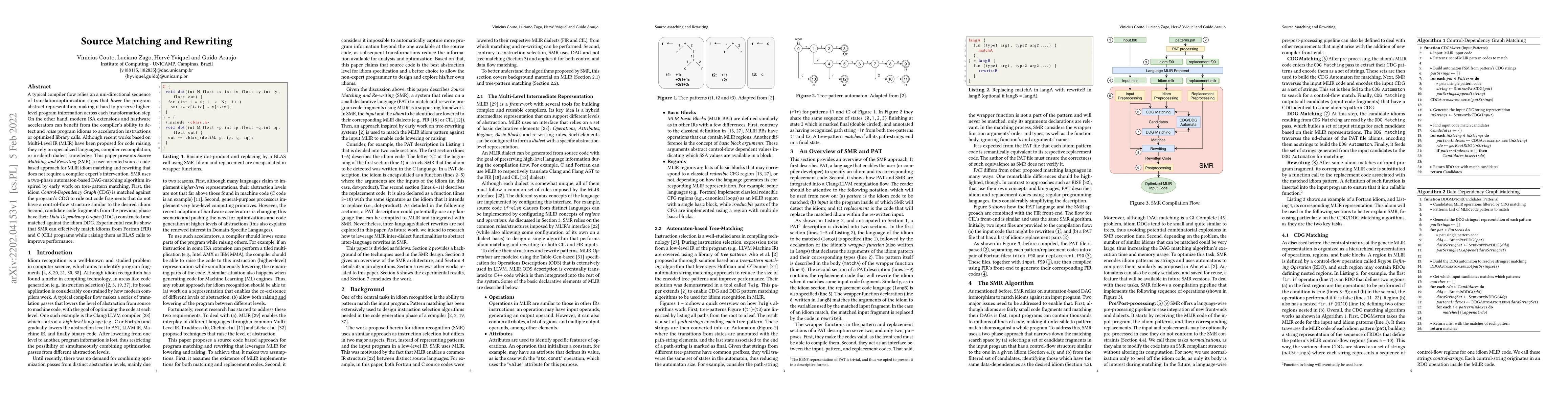 Thumbnail for Source Matching and Rewriting
