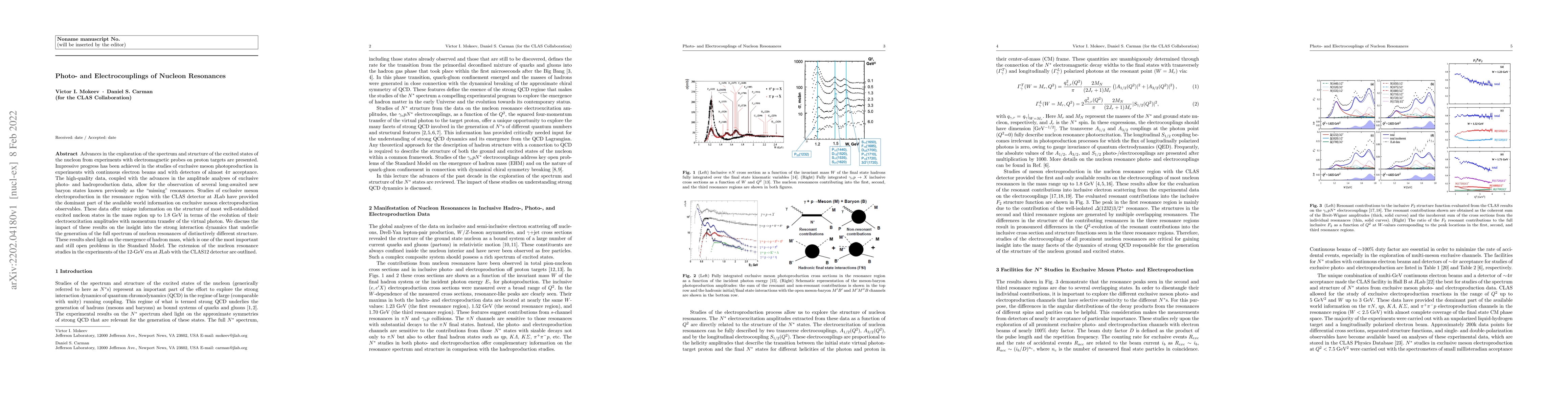 Thumbnail for Photo- and Electrocouplings of Nucleon Resonances