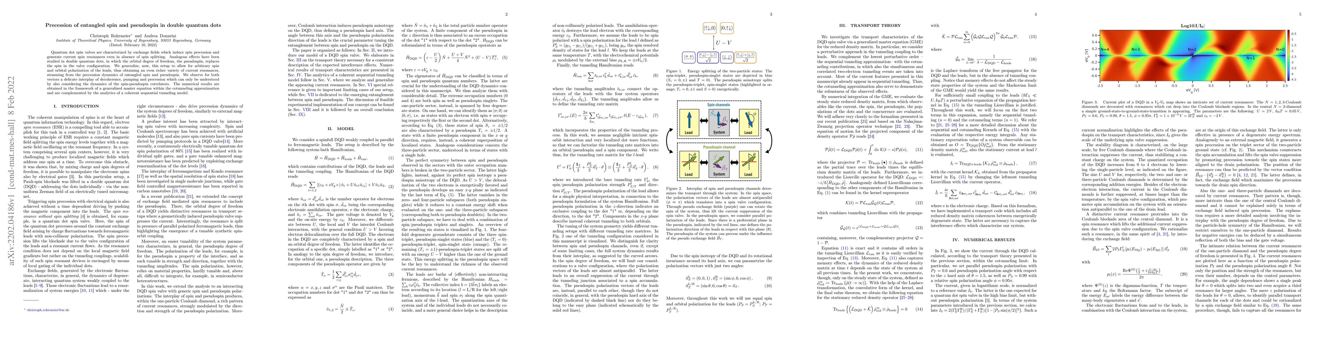 Thumbnail for Precession of entangled spin and pseudospin in double quantum dots