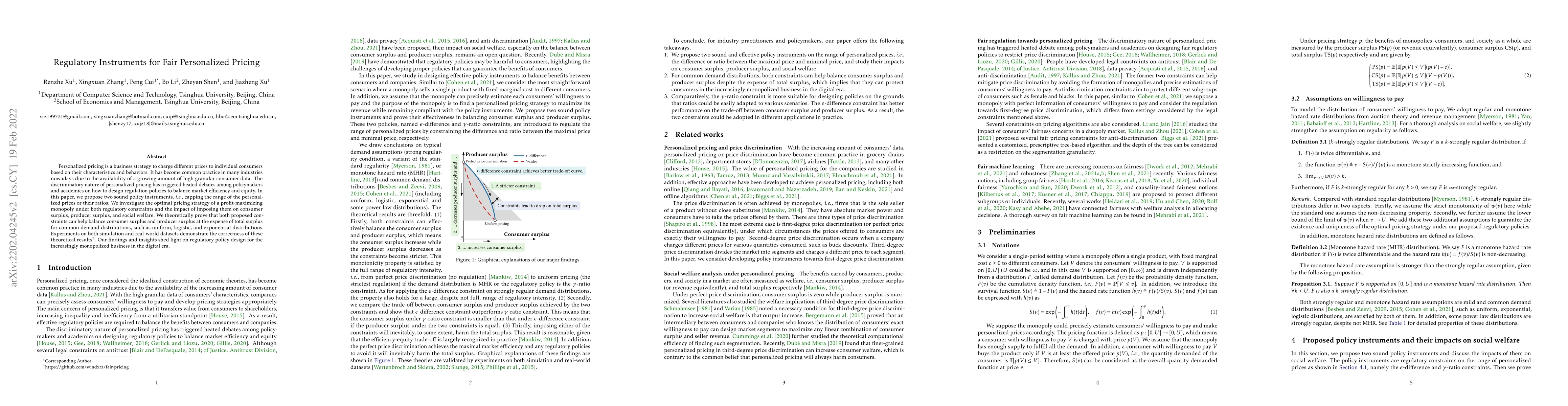 Thumbnail for Regulatory Instruments for Fair Personalized Pricing