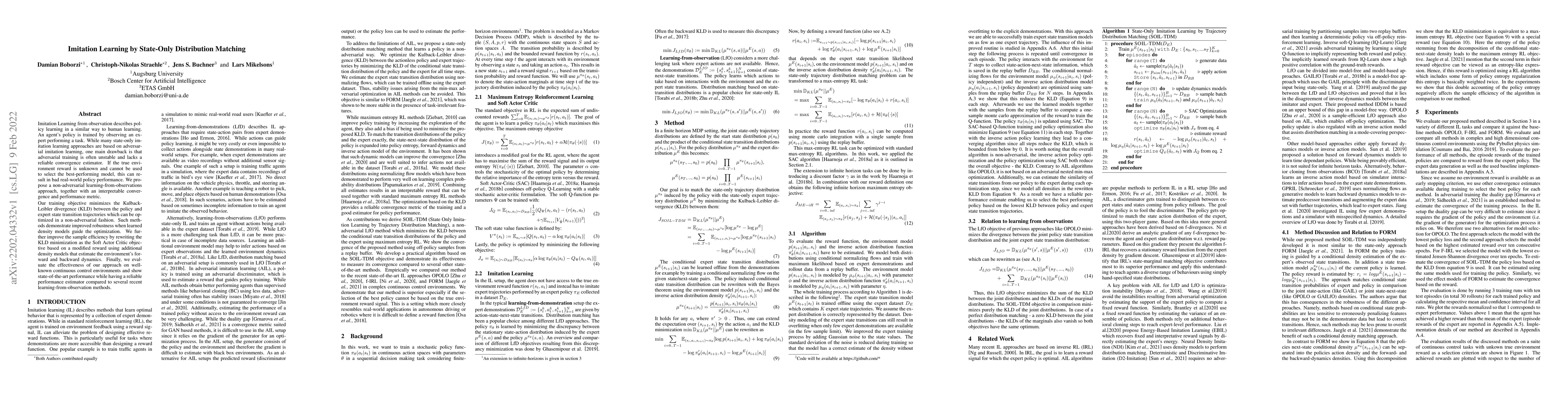 Thumbnail for Imitation Learning by State-Only Distribution Matching