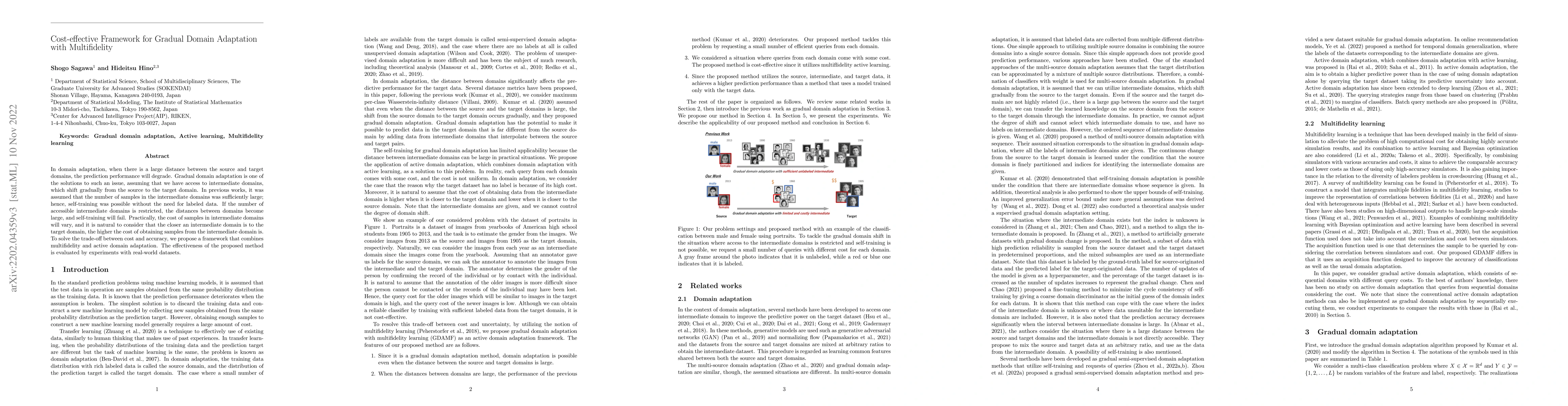 Thumbnail for Cost-effective Framework for Gradual Domain Adaptation with
  Multifidelity