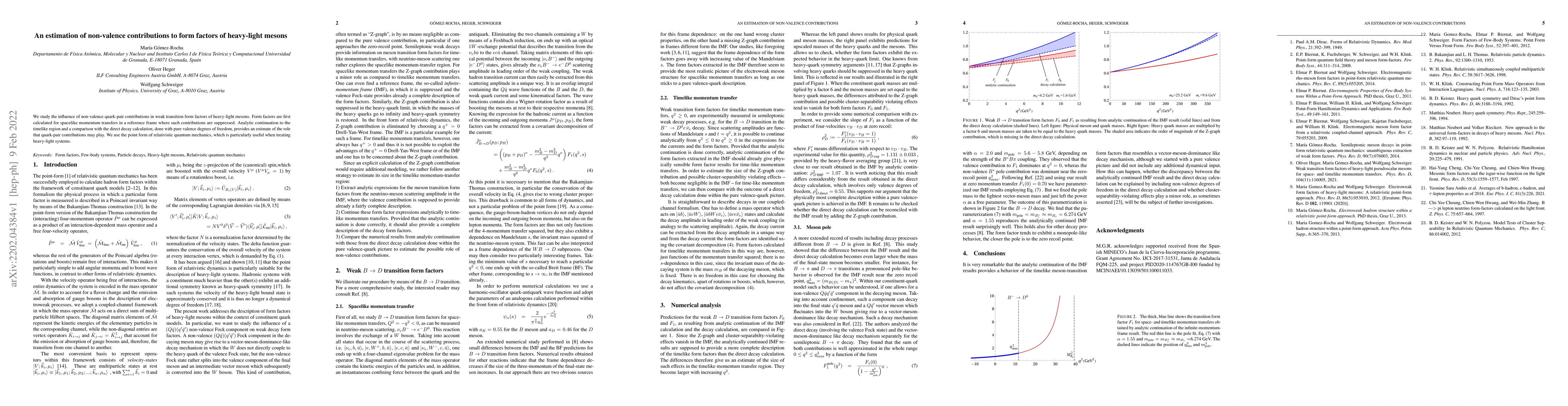 Thumbnail for An estimation of non-valence contributions to form factors of
  heavy-light mesons