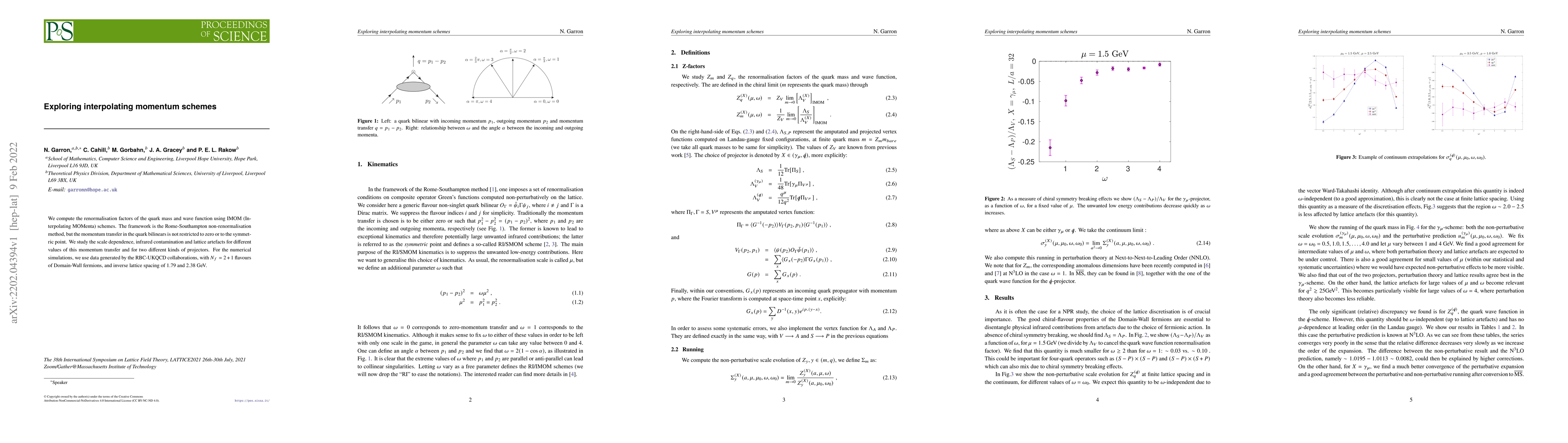 Thumbnail for Exploring interpolating momentum schemes