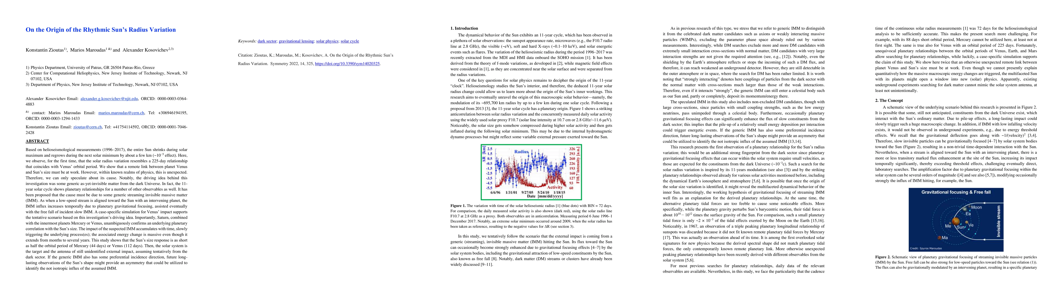 Thumbnail for On the origin of the rhythmic Sun's radius variation