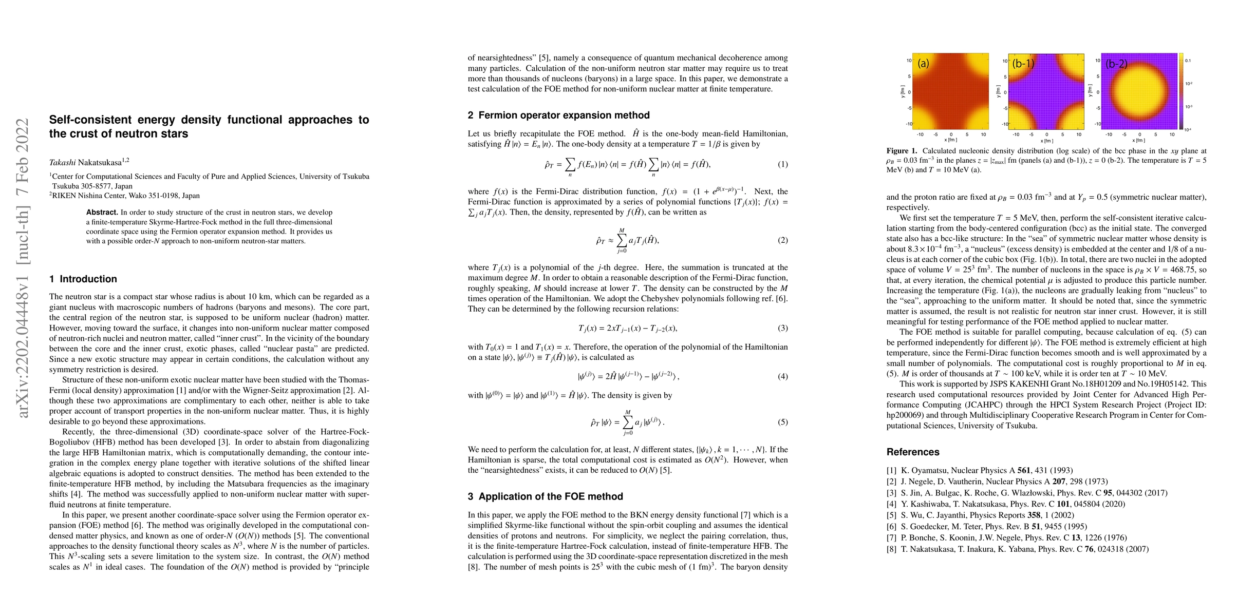 Thumbnail for Self-consistent energy density functional approaches to the crust of
  neutron stars