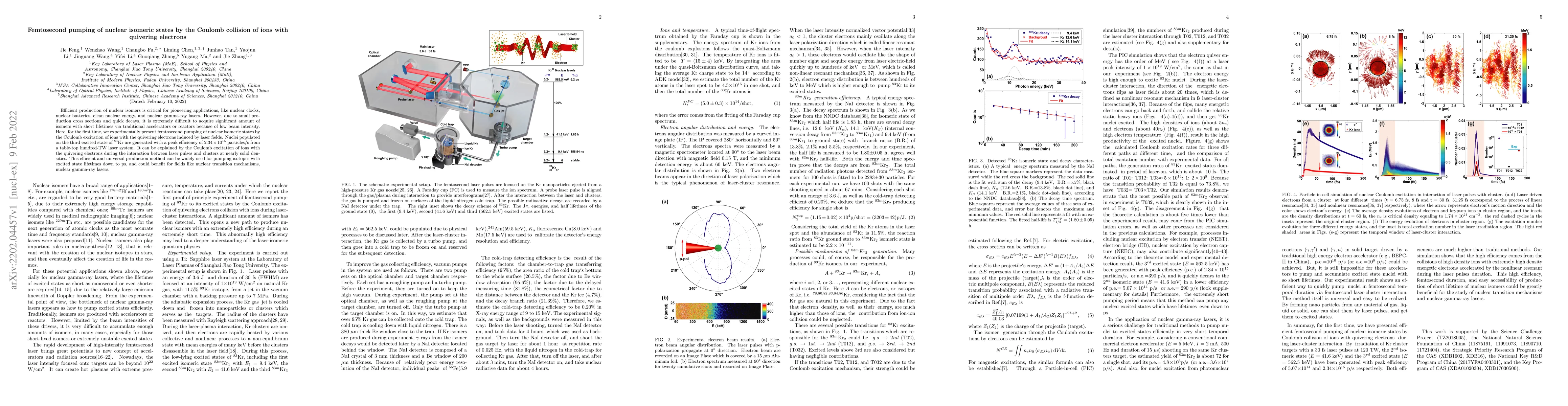 Thumbnail for Femtosecond pumping of nuclear isomeric states by the Coulomb collision
  of ions with quivering electrons