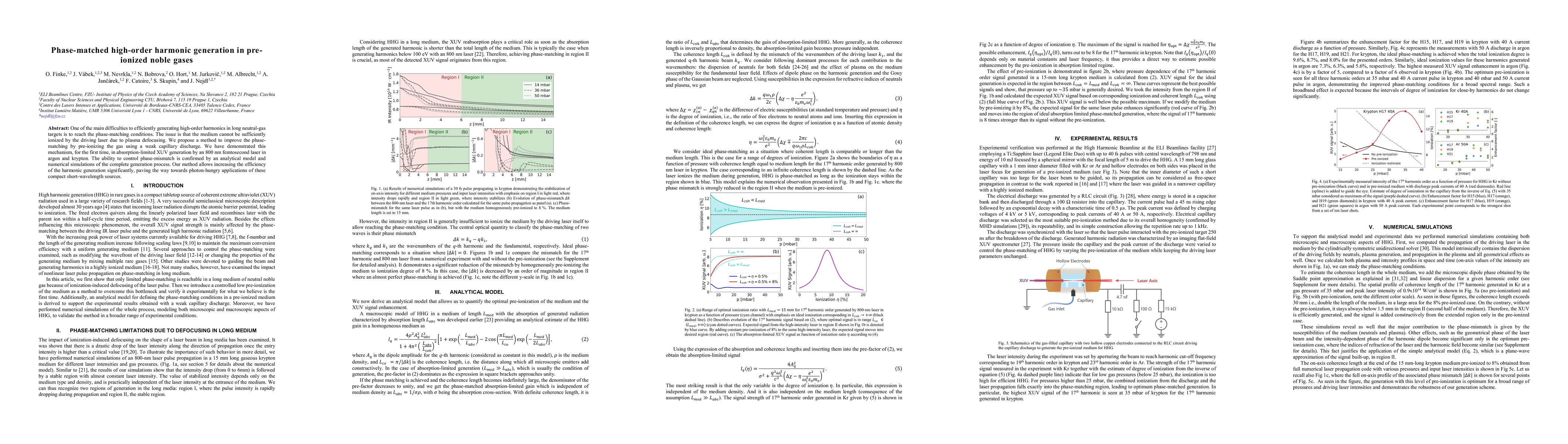Thumbnail for Phase-matched high-order harmonic generation in pre-ionized noble gases