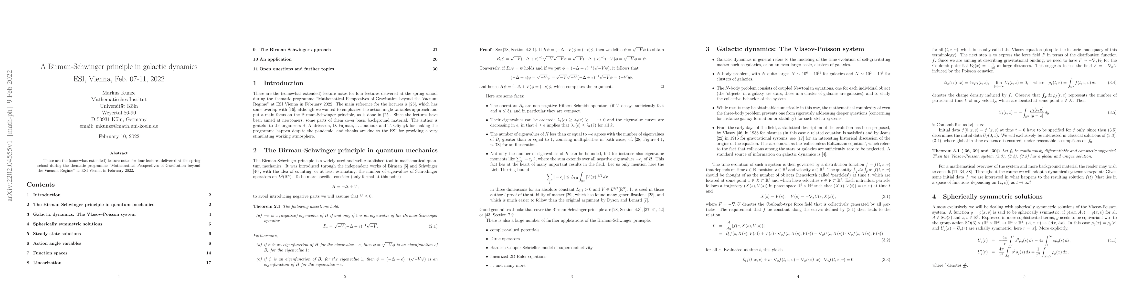Thumbnail for A Birman-Schwinger principle in galactic dynamics