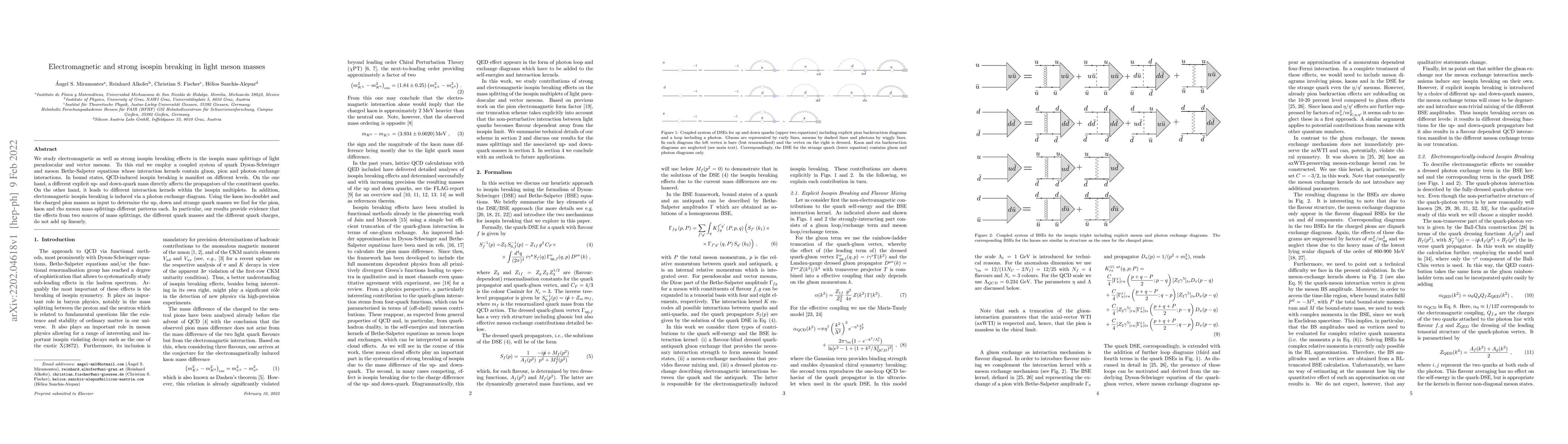 Thumbnail for Electromagnetic and strong isospin breaking in light meson masses