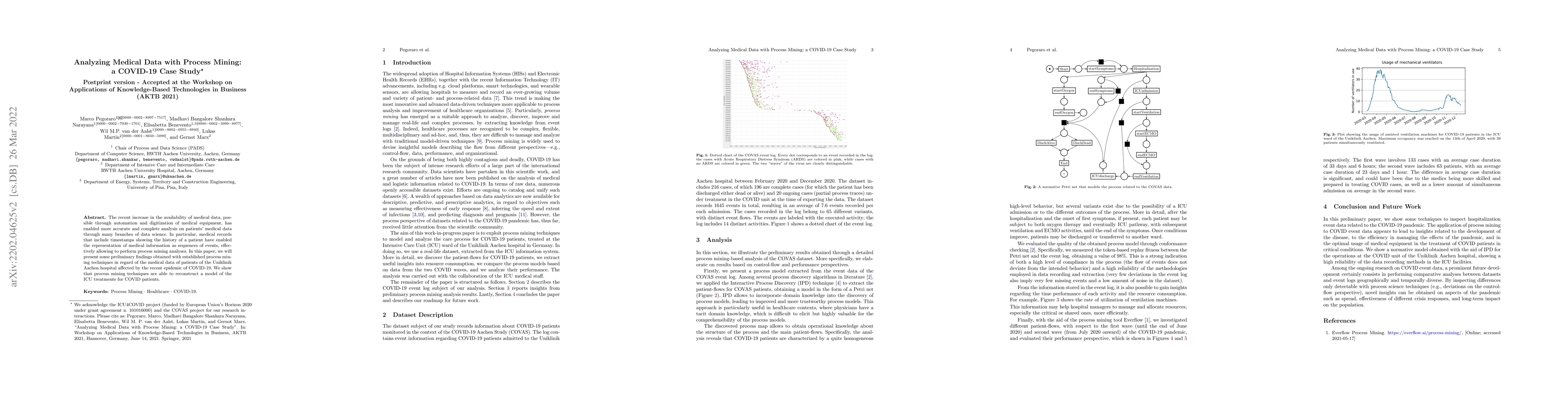 Thumbnail for Analyzing Medical Data with Process Mining: a COVID-19 Case Study