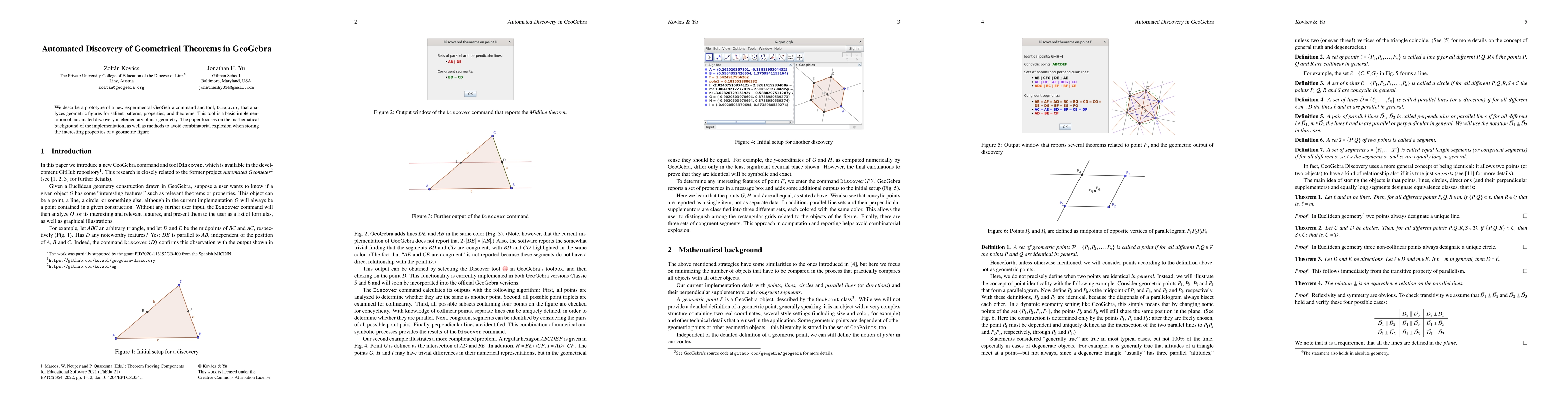 Thumbnail for Automated Discovery of Geometrical Theorems in GeoGebra