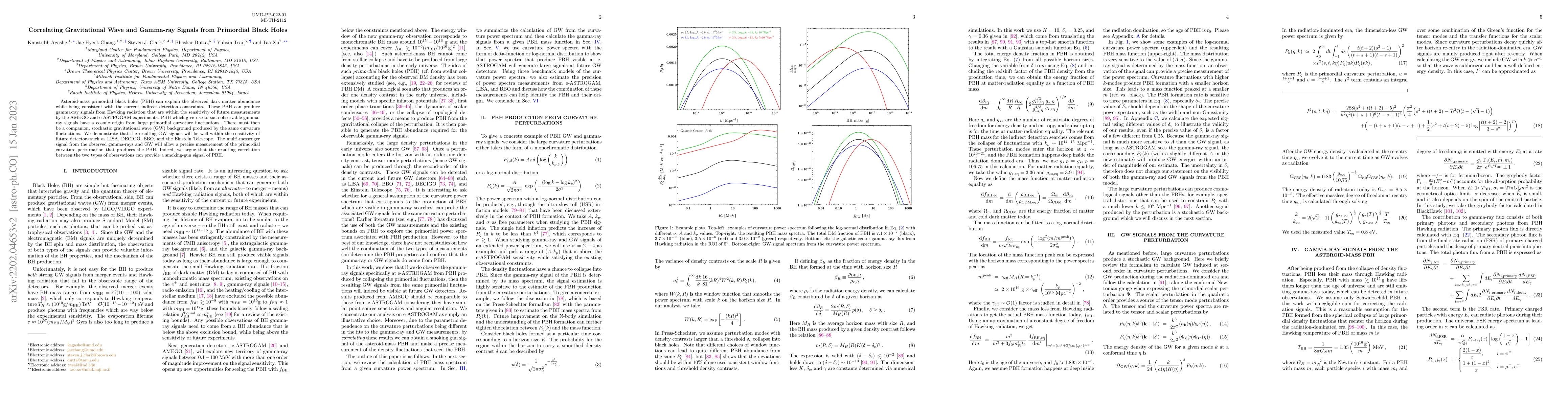 Thumbnail for Correlating Gravitational Wave and Gamma-ray Signals from Primordial
  Black Holes