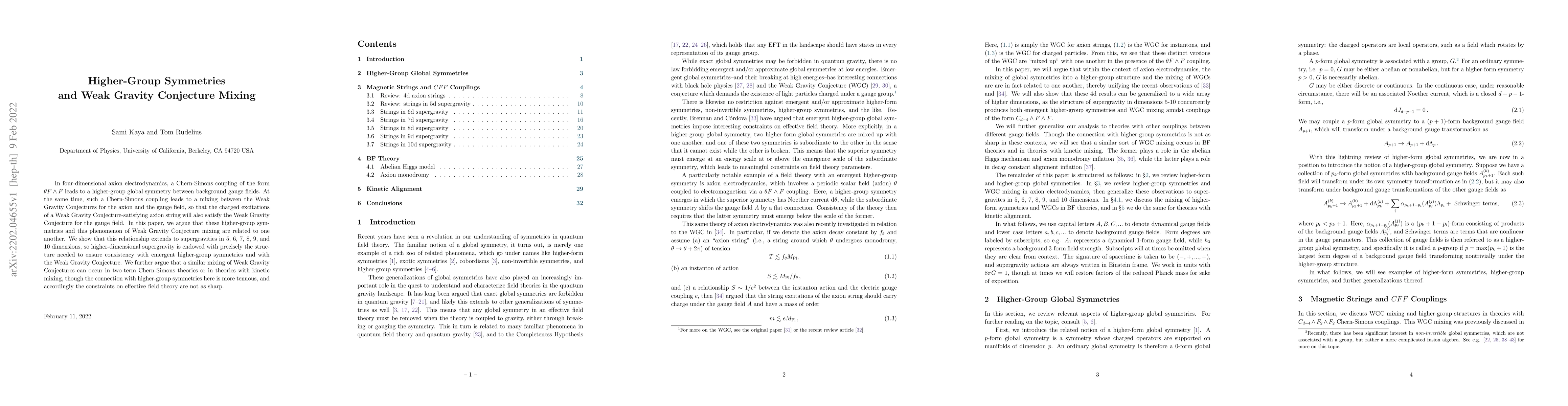 Thumbnail for Higher-Group Symmetries and Weak Gravity Conjecture Mixing