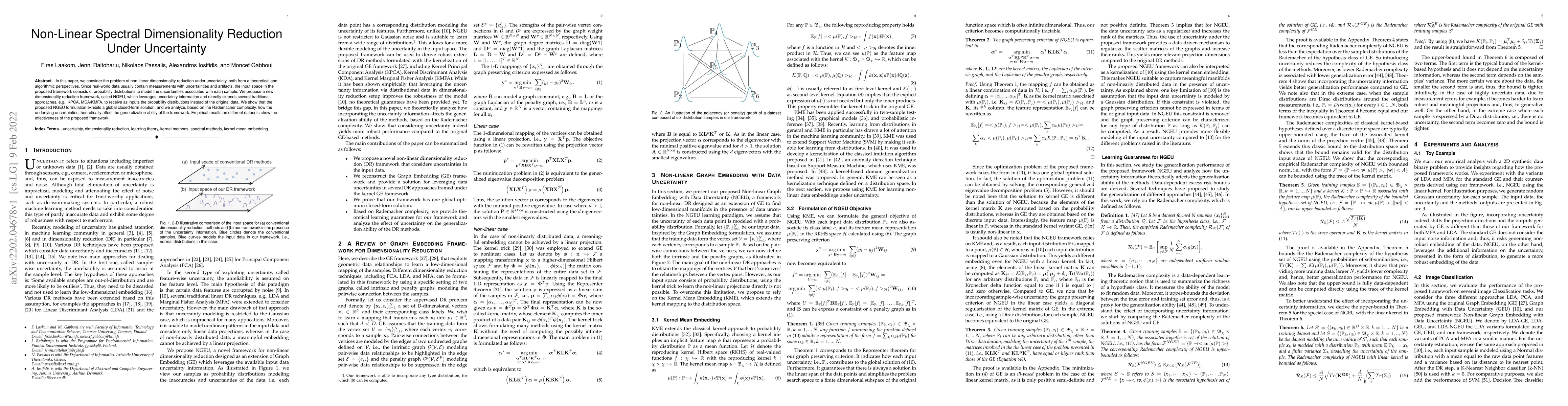 Thumbnail for Non-Linear Spectral Dimensionality Reduction Under Uncertainty